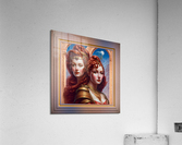 The Sisters Red AI Digital Artwork by Xzendor7 Acrylic Print