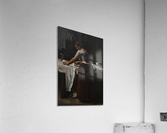Woman ironing Acrylic Print