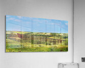 Rising Above: The Magnificent Fabyan Trestle in Albertas Breathtaking Landscape Acrylic Print