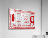 1929 Ohio State Ticket Stub Remix Acrylic Print