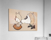 Retro Sixties Cartoon Bear Football Art Acrylic Print