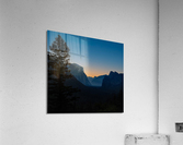 Morning Glow at Tunnel View: A Majestic Yosemite Panorama Acrylic Print