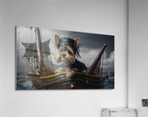 Yorkie on a pirate ship  Acrylic Print