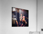 Clyde Drexler Houston Basketball Watercolor Acrylic Print