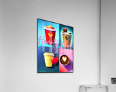 hearts and coffee Acrylic Print