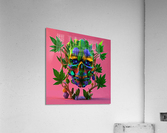 Skull and cannabis statue  Acrylic Print