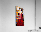 Woman With Landscape and Rose Acrylic Print