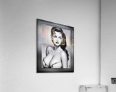 A Gorgeous Sultry 1930s Fantasy Pinup Girl Glamour AI Concept Art Portrait by Xzendor7 Acrylic Print