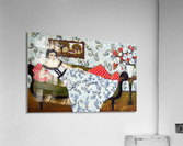 Reclining Woman With Ivory Roses Acrylic Print