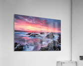 Colorful Sunset at Wild Coast on the Canary Islands  Impression acrylique