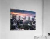 Sunrise on the Rocks of the Saxon Switzerland Acrylic Print