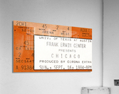 1984 Chicago Concert Ticket Wall Art Acrylic Print