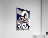 Vintage LA Rams Ticket Remix Art Acrylic Print