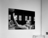 Michael Jordan Black and White Lay Up Art Acrylic Print