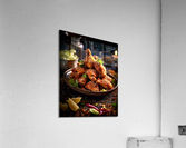 Crispy chicken wings Juicy Acrylic Print