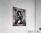 Stacia Artilicus Gothic Vamp Supreme Gorgeous AI Concept Art Portrait by Xzendor7 Acrylic Print