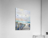 Pastel Aqua Entryway Acrylic Print