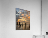 4th Ave S Naples Beach Sunset Pillars  Acrylic Print