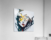Abstract art design of a beautiful woman Acrylic Print