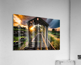 Last sunset for the coal trestle  Acrylic Print
