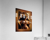 Appalina Cesaria The First Lady Of Burlesque Feather Dancer Glamour AI Concept Art Portrait by Xzendor7 Acrylic Print