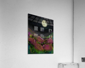 Go east and turn left at the moon Acrylic Print