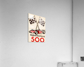 Vintage Indianapolis 500 Auto Racing Art Acrylic Print