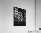 Monochrome view of the empty windows of St Dunstan church  Acrylic Print