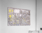 Wild West Saloon Fight Acrylic Print