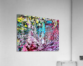 Abstract Colours Collide in Capri   Acrylic Print