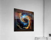 The Planet Craezan In The Midst Of The Khloran Nebula Science Fiction Fantasy AI Concept Art by Xzendor7 Acrylic Print