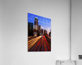 Modern Urban City at Sunset Acrylic Print