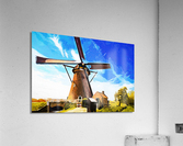Windmill in Kinderdijk - CR2305-9285-WAT Acrylic Print