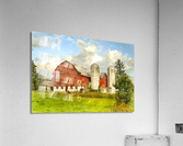 Empty Silos on a Farm Acrylic Print