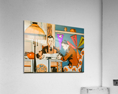 Vintage College Students and Collegiate Pennants Acrylic Print