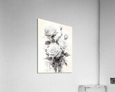 Monochrome Bouquet: Rose in Perpetuity Acrylic Print