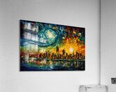 Modern Cityscape Inspirare Starry Night Acrylic Print