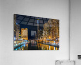 Chicago River and City from DuSable Bridge PDT 57 Acrylic Print