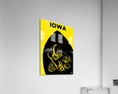 Vintage Iowa Football Art Acrylic Print