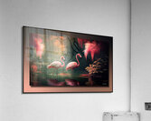 Pink Flamingo Heaven Acrylic Print