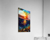 Sunset on the Ocean Blue Acrylic Print