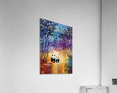 Mother And Child In Bamboo Forest Acrylic Print