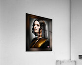 That Tempting Look Beautiful AI Concept Art Portrait by Xzendor7 Impression acrylique