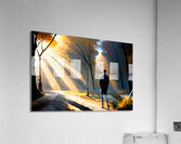 Backlit path - GIA-2309-1048-OIL-1 Acrylic Print