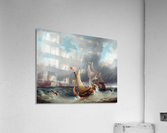 Shipping Offshore in a Stormy Sea Acrylic Print