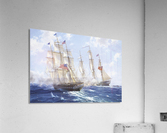 American boats by the sea Acrylic Print