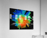 Neon Heatwave Chrysanthemum Acrylic Print