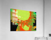   Neon Sunflowers Two in Heatwave Acrylic Print