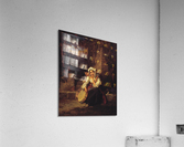 Two girls and a tamburine Acrylic Print