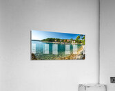 Beautiful panorama of the Cikat Bay on the island of Losinj in the Adriatic Sea Croatia  Acrylic Print